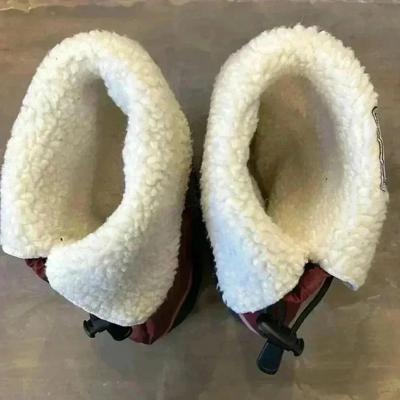 Kids Stonz Boots with Liners Girls Winter Footwear Toddler  Snow Burgundy & Pink - Picture 5 of 10